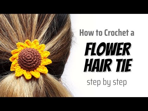 Видео: 🌻 Вязаные резинки для волос | Вязаная резинка для волос | Вязаный цветок крючком легко | Простые ...