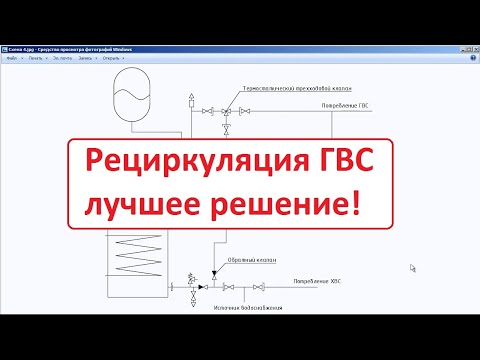 Видео: Рециркуляция ГВС схема – лучшее решение!