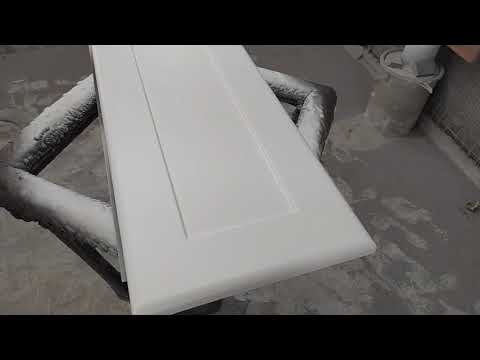 Видео: Покраска мебельных фасадов из МДФ в матовый белый