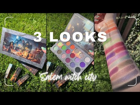 Видео: 3 образа с косметикой Witch City Salem от Nomad