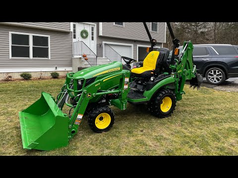 Видео: Полный рабочий день с John Deere 1025R. Семь деревьев повалены, и я чуть не застрял на пне!