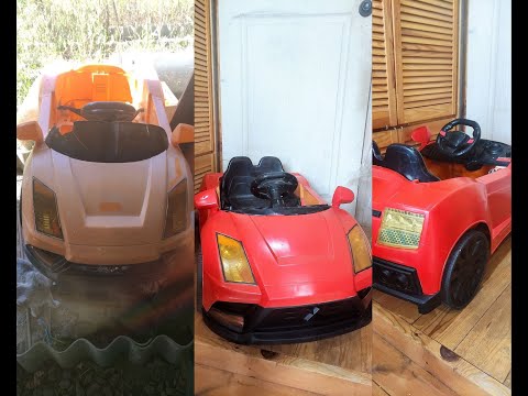 Видео: Восстановление, реставрация детской электромашинки