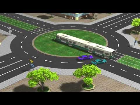 Видео: (22) Круговое движение. ПДД в Польше.