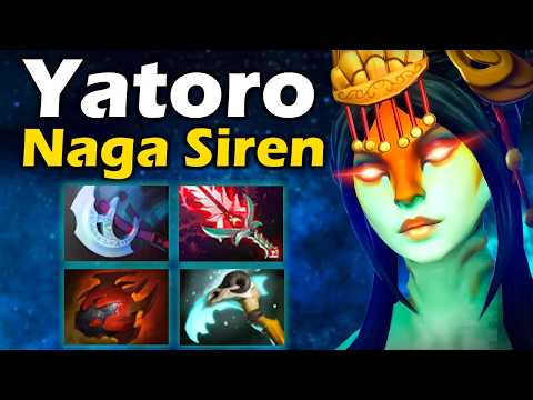 Видео: Яторо на Наге, Безумная Игра от Лучшего Керри - Yatoro Naga Siren 7.36 ДОТА 2