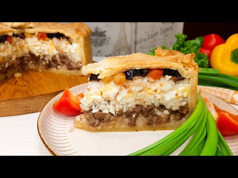Видео: Настоящая Губадия с мясом! 🥮 Мясной Пирог | Сытный и очень вкусный! Татарский Пирог с мясом