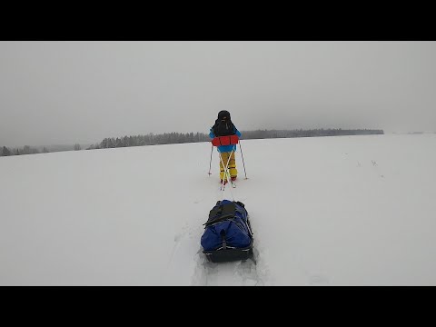 Видео: Лыжный ПВД с ночевкой. Тест снаряги. Часть 1. Сани Арктика.