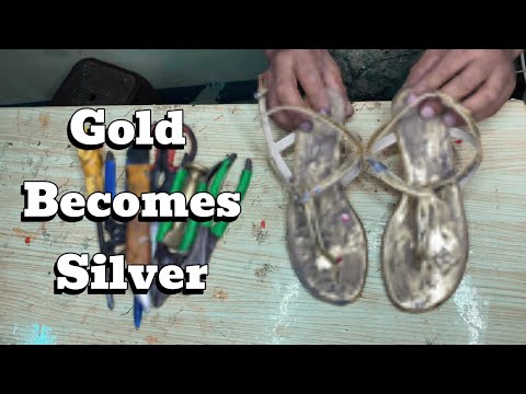 Видео: Из Старых Золотых Сандалий в Сияющие Серебряные | Поразительное Преображение