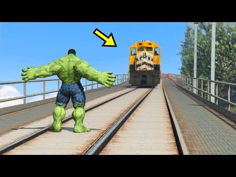Видео: Халк пойызды тоқтата алама? | GTA 5