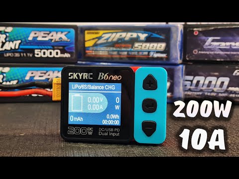 Видео: Бюджетная, небольшая, но мощная зарядка SKYRC B6 NEO с DC/PD, 200W и 10А