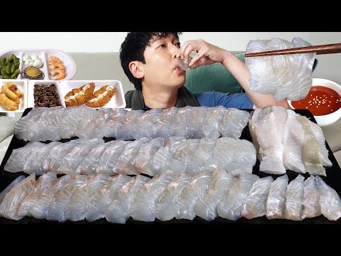 Видео: Сырая рыба, любимая корейцами! Камбала🐟 MUKBANG REALSOUND ASMR EATINGSHOW