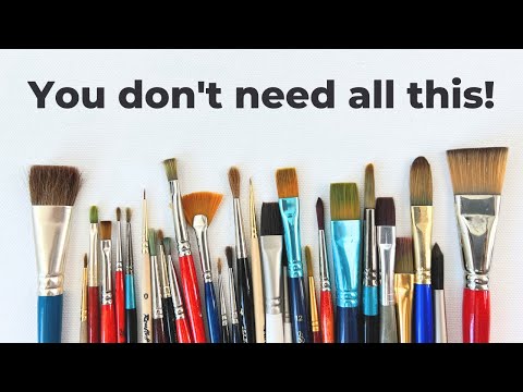 Видео: Откройте для себя кисти, которые обязательно нужны для рисования гуашью