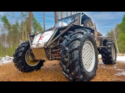 Видео: Багги БТР СССР на 48 тракторах обзор внедорожника от Extreme Stars