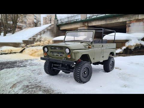 Видео: Не копийный проект УАЗ 469 1/10 на базе шасси 1:12 MN Car MK86K G550