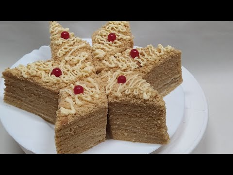 Видео: Пирожное Медовик