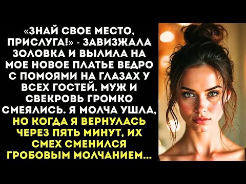 Видео: Золовка облила меня помоями перед гостями с криком «Вот твое место, свинья!» Муж смеялся...