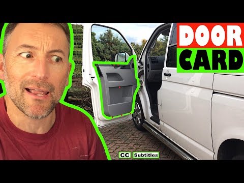 Видео: Как снять дверную карточку на VW T5 - VW T5 Удаление карты двери