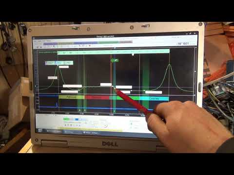 Видео: Анализ осциллограмм снятых мотортестером Диамаг-2. Пример работы.
