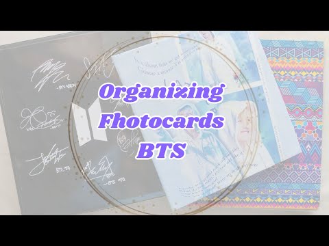 Видео: Organizing Fhotocards BTS \ Организация карт BTS по биндерам.