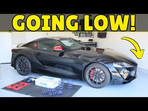 Видео: Установка ЛУЧШЕГО обновления подвески для Toyota Supra! Установка занижающих пружин H&R