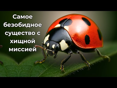 Видео: Божья коровка — милое создание или грозный хищник? 🐞 Тайны самой доброй насекомой природы!