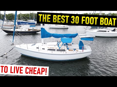 Видео: Лучшая 30-футовая парусная лодка? Обзор и прохождение Catalina 30 — Эпизод 349 — Lady K Sailing