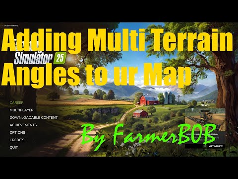 Видео: Добавление многорельефных углов (MTA) на вашу карту FS25.
