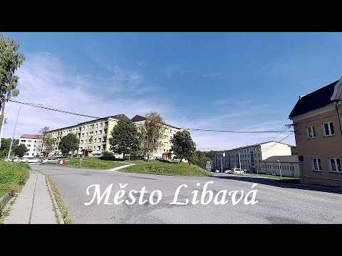 Видео: Město Libavá,  podzim 2023, bytovky a opuštěná pila. ЦГВ Чехия, город Либава, жилые дома.