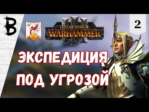 Видео: Total War: Warhammer 3: Immortal Empires Имрик, Рыцари Каледора #2 "Экспедиция под угрозой"