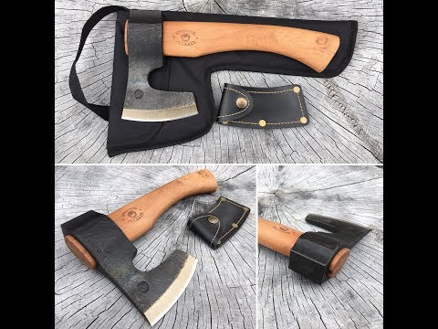 Видео: Кованый топор с силовым обухом