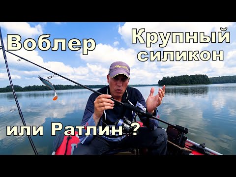 Видео: На что лучше клюёт в жару  Воблер, Крупный силикон или Ратлин