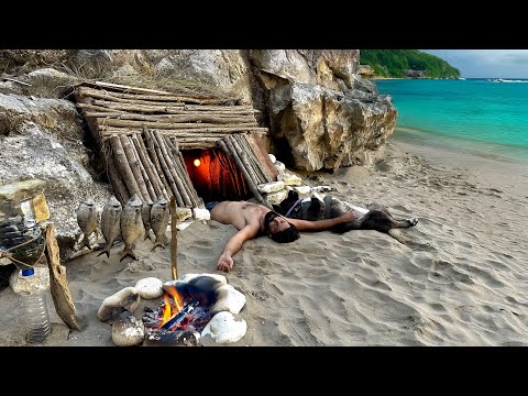 Видео: Трёхдневный челлендж на выживание (без еды, воды и укрытия) рыбалка. Кемпинг в условиях буша.