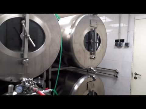 Видео: Перекачка крафтового пива Гозе в танк с клубникой .