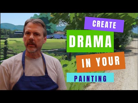 Видео: Как создать драматизм в композиции пейзажной живописи