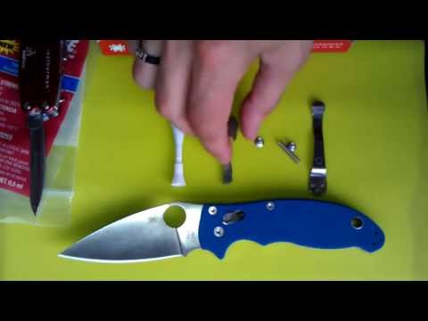 Видео: Гарантийный сервис Spyderco & Manix 2 Blue G10 Sprint Run