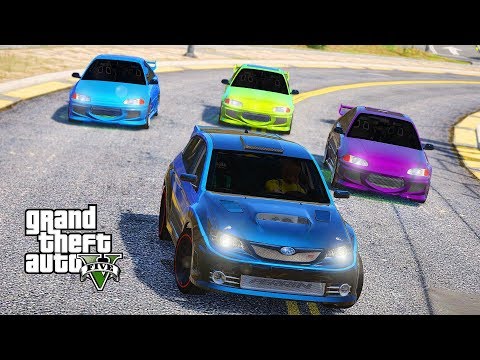 Видео: HONDA против SUBARU в GTA 5 Online! Полицейские Догонялки в ГТА 5 ОНЛАЙН!