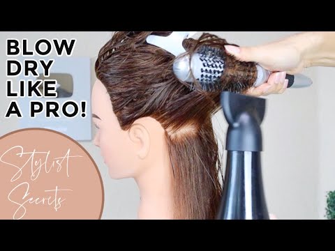 Видео: Как профессионально сушить волосы феном