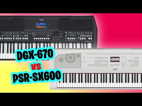 Видео: Yamaha DGX-670 против Yamaha PSR-SX600 — что лучше?