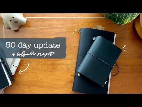 Видео: Обновление «Записной книжки путешественника» за 50 дней + следующий эксперимент | LindseyScribbles