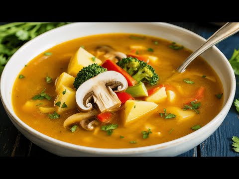 Видео: Этот суп спас мой желудок! Теперь я готовлю овощной суп каждый день! 🌿
