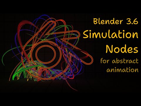 Видео: Simulation Nodes Blender 3.6 for abstract animation (ноды симуляции в Блендер абстрактная анимация)