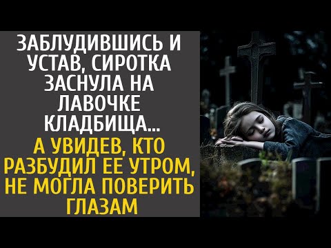 Видео: Заблудившись и устав, сиротка заснула на лавочке кладбища… А увидев, кто разбудил ее утром, обомлела