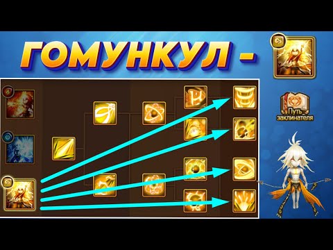 Видео: Гомункул Ветер - 4 ВЕТКИ Развития | Тот самый на Гиганта | Summoners War