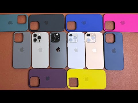 Видео: Все цвета силиконовых чехлов Apple для всех цветов iPhone 16 Pro!!!