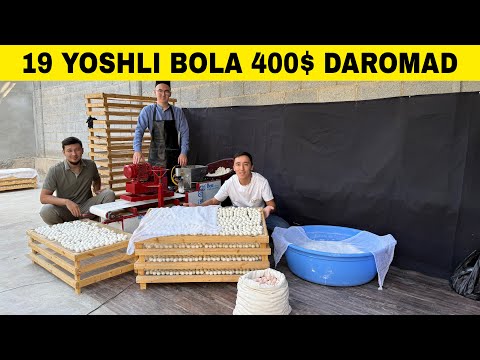 Видео: КУРТ (КУРТОП) ИШЛАБ ЧИКАРИШ БИЗНЕСИ ПОЛАФТАМАТ КУРТ 400$ ДАРОМАД