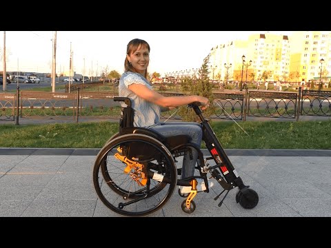 Видео: Приставка для инвалидной коляски, WISKING wheelchair trailer Q5 и Ortonica s3000