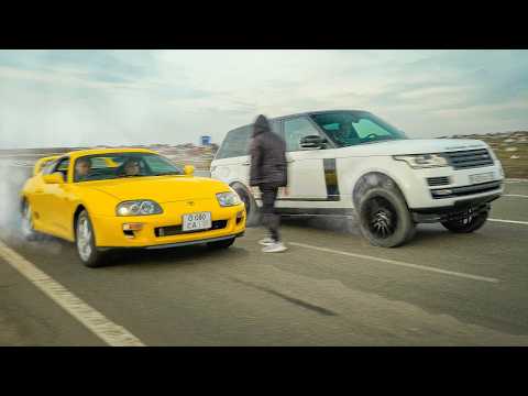 Видео: RANGE ROVER 510 л.с против  TOYOTA SUPRA 400 л.с и ВАЗ 2107 500 л.с