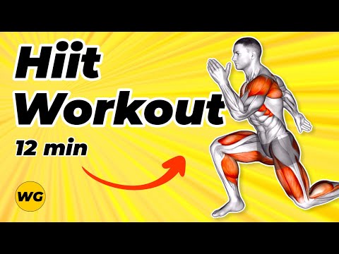 Видео: 12-минутная высокоинтенсивная тренировка для начинающих ⚠️ Получите лучшее тело!