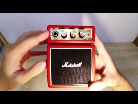 Видео: Marshall MS-2R - гитарный комбоусилитель для начинающих