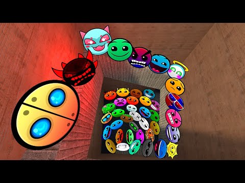 Видео: Geometry Dash и Lobotomy Dash Nextbots: преследуйте меня в лабиринте Gmod