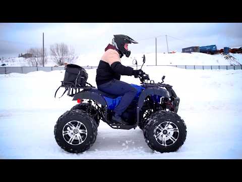 Видео: Бюджетный ПОЛНЫЙ ПРИВОД - что может электро Квадроцикл зимой?!